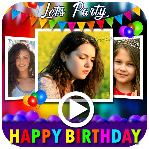Birthday Video Maker With Song icon
