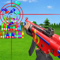 Bottle Shooting Games: FPS Army Gun Training Field