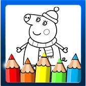 Coloring Pepa Pig for fans icon
