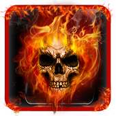 Fire Flaming Skull Theme on 9Apps