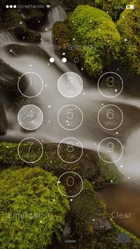 Waterfall Firefly Lock Screen screenshot 2