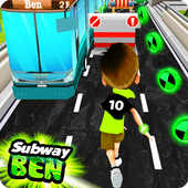 👽 Subway Ben Alien SuperHero Rush Runner Ultimate icon