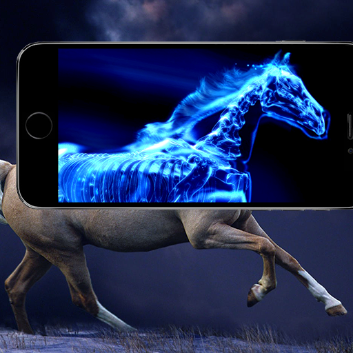 X-ray bones scanner photo filter icon