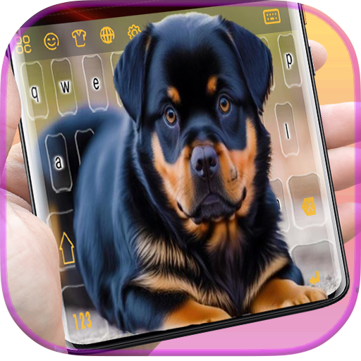 لوحة مفاتيح كلب روتويللر أيقونة