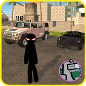 Stick Fight Rope Hero 3 Vice Town: Police Shooter