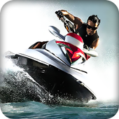 water boat racer icon