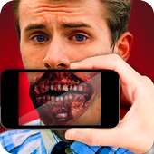 Zombie Face Funny Photo