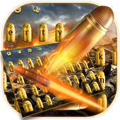 يطير رصاصة لوحة المفاتيح أيقونة