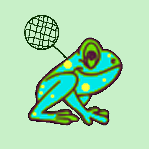 Retro Frog Tree Tennis game icon