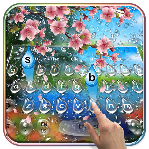 Colourful Raindrop Keyboard icon