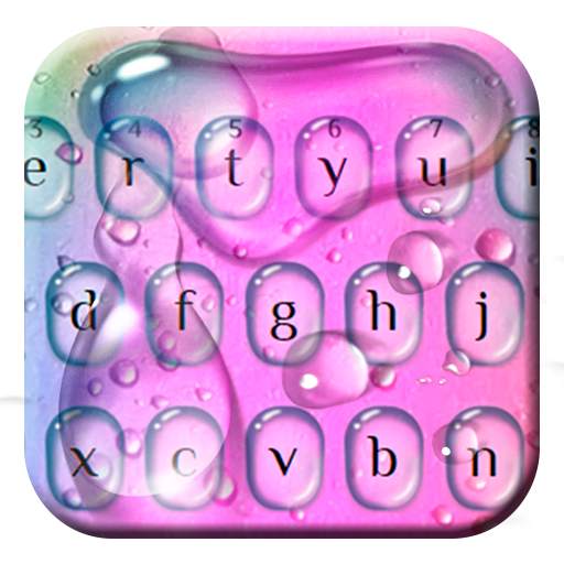 Colorful Water Drops Keyboard icon