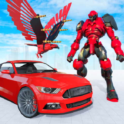 Flying Eagle Robot Car Multi Transforming Games icon