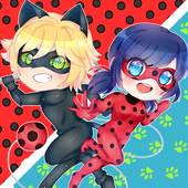 Ladybug and Cat Noir Chibi icon