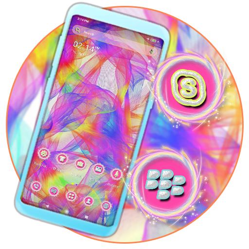 Rainbow Postcard Launcher Theme icon