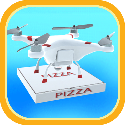 Drone Pizza Delivery 3D icon