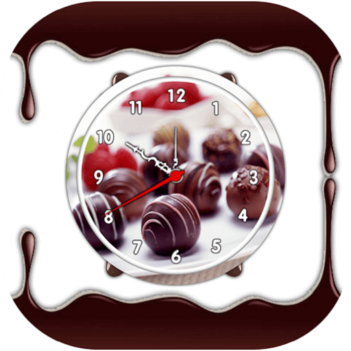 Chocolate Clock Live Wallpaper - Analog Clock أيقونة