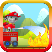Paw  Fireman patrol icon