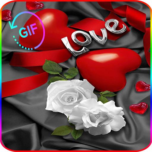 Romantic Images I Love You Roses And Flowers Gif icon