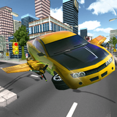 Real Free Flying Car Simulator 3D icon