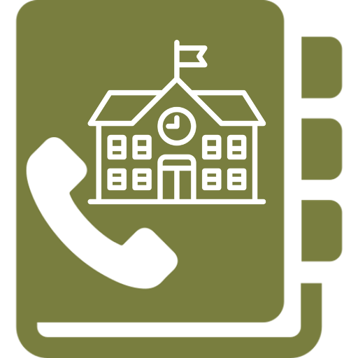 دليل الهاتف المدرسي أيقونة