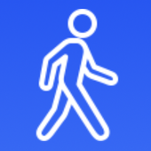 WALK  pedometer and calories icon