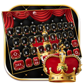 Luxury Red Crown Keyboard Theme icon