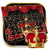 Luxury Red Crown Keyboard Theme