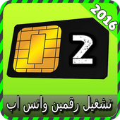 تشغيل رقمين واتس-اب joke أيقونة