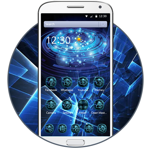 Future technology wind mobile phone theme icon