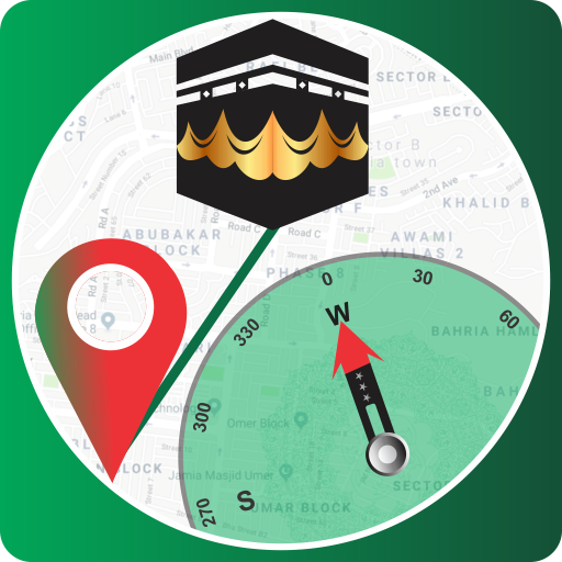 Qibla Finder - Prayer (Namaz) Times, Ramdan, Hijri icon