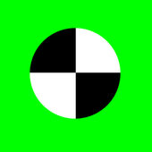 Mobile display green screen tracker icon