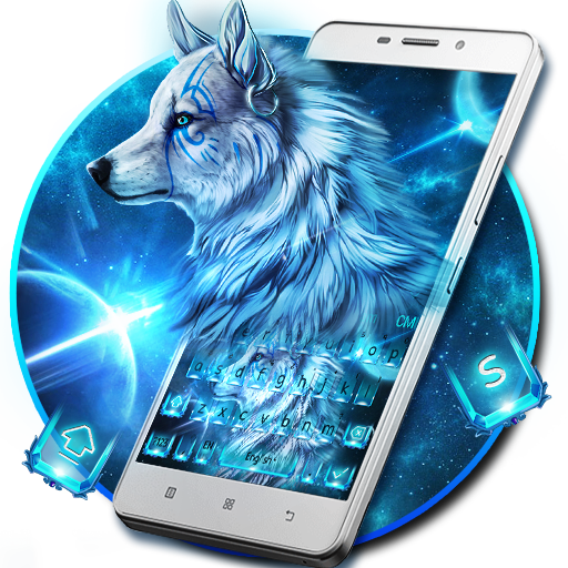 Blue Wolf Keyboard Theme icon