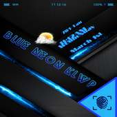 DBG BLUE NEON KLWP on 9Apps