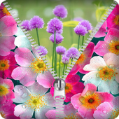 Flower Zipper Screen Lock icon