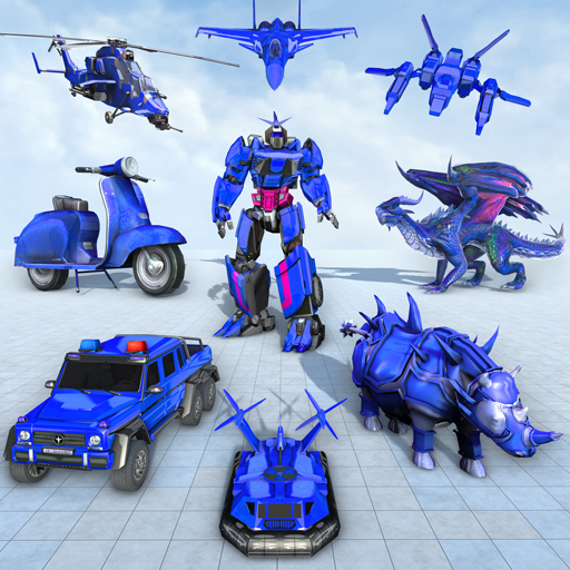 Rhino Robot Car Transform Game icon