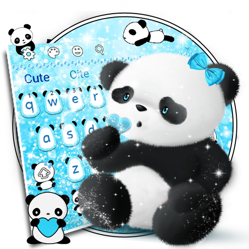 Cute Panda Keyboard icon
