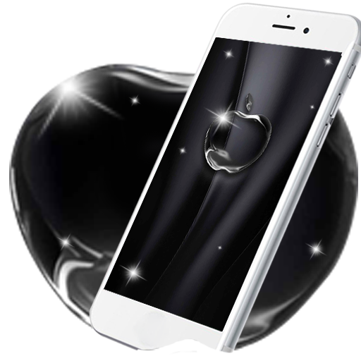 Coal Black Apple Live Wallpaper icon