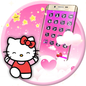 Pink Princess Kitty Bowknot icon