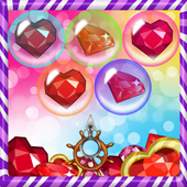 Ruby Bubble Shoot Games أيقونة