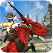 Flying Dragon Fire Ball- Crime City shooting Games icon
