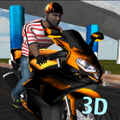 Traffic Bike Racing 3D أيقونة