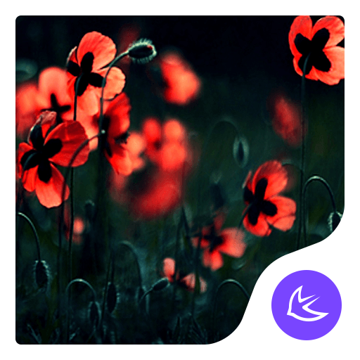 Fiore rosso-APUS Launcher icon