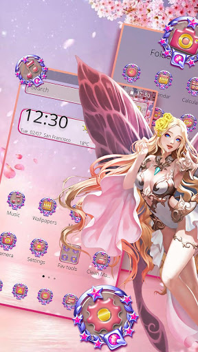 Pink Angel Theme screenshot 2