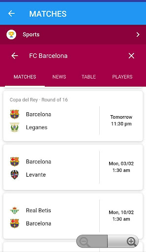 Barcelona Live Match — Unoffic screenshot 1
