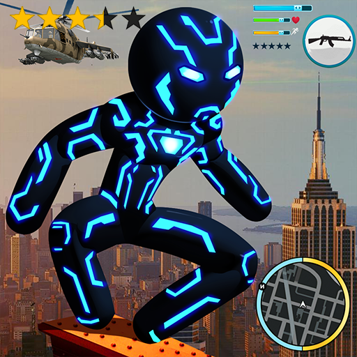Black Iron Stickman Rope Hero City Gangstar Mafia icon