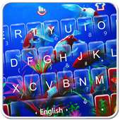 Live 3D Swimming Fish Keyboard Theme on 9Apps