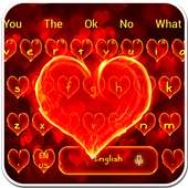 Flame Heart Keyboard Theme on 9Apps