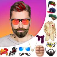 Man Photo Editor - Hair Style Mustache, Suit on 9Apps