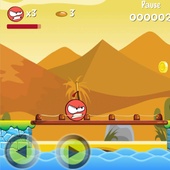 Red Littlest Ball 4 different adventures! icon