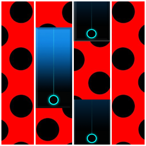 Piano Tiles Ladybug Noir 2 icon